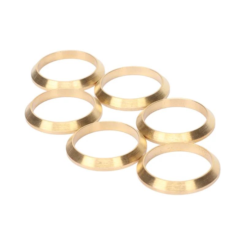 6Pcs IN 14 Nixie Tubes Copper Ring DIY Clock Decorative Rings For IN 14 Nixie Tube Clock золотой