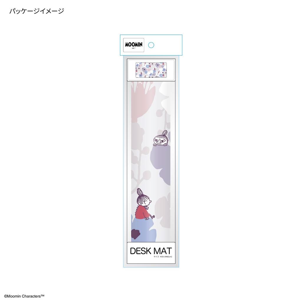 Gourmandise Moomin Desk Mat Little My and Floral Pattern 1 - - MMN-227B