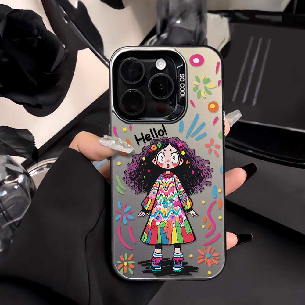 Painted Phone Case for iPhone 11 14 15 16 iPhone 17 11 12 13 for 17 14 15 16 Pro14 15 16 Pro Max for Samsung S25 Ultra S24 S25 A36 A56 A16 Hard Cover