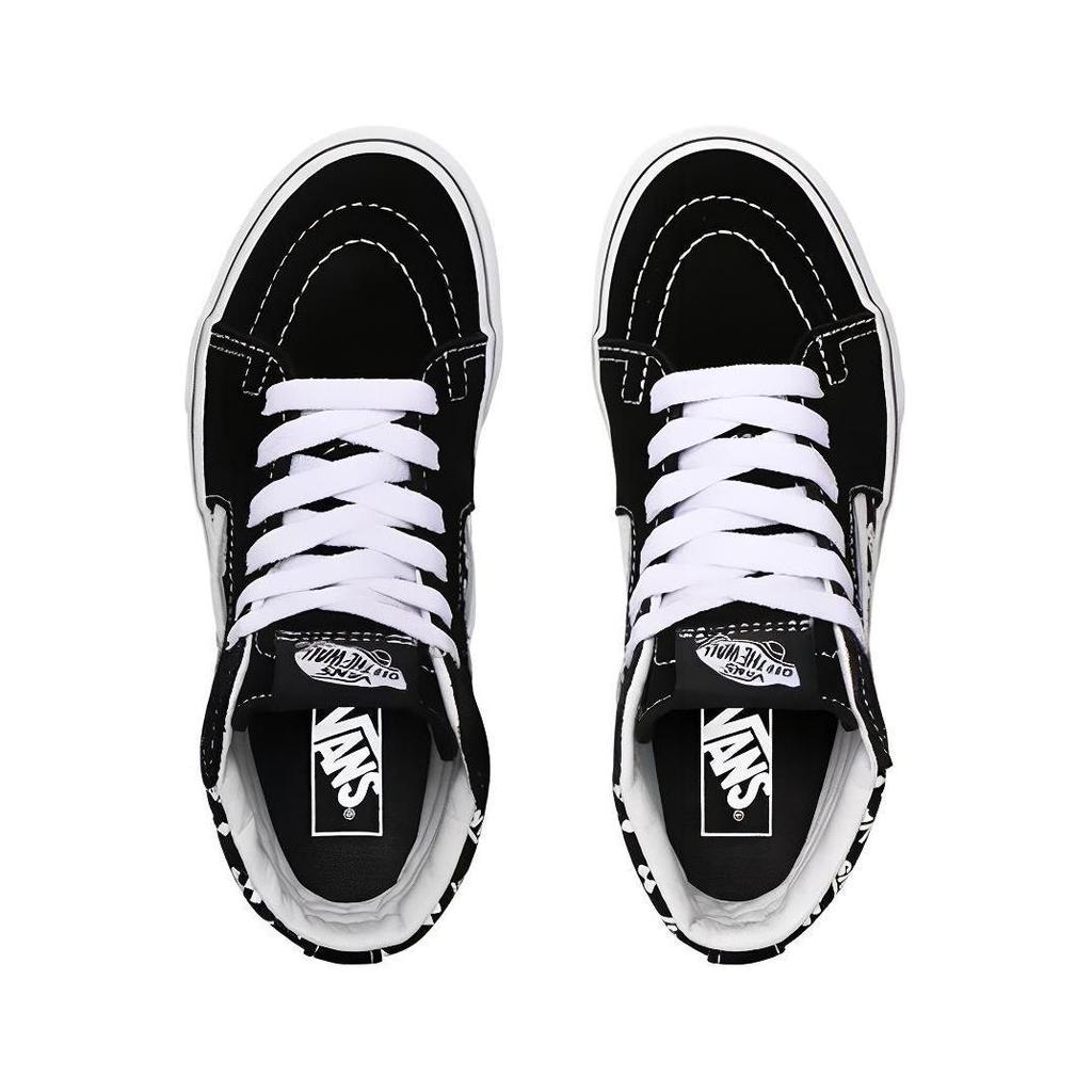 Vans Sk8 Canvas High Top Skate Shoes Black White Kids Sneakers VN0A4BUWTEZ