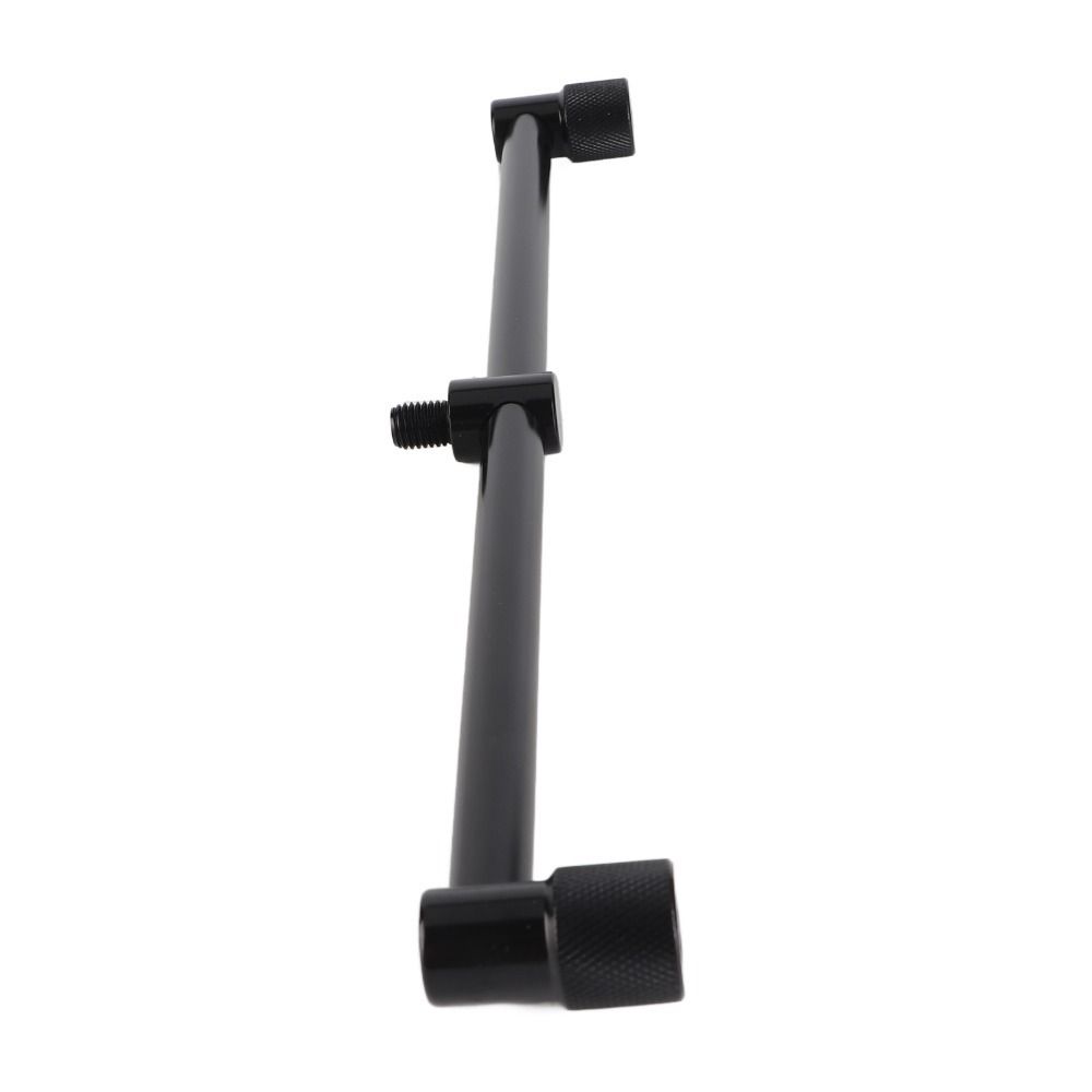 Aluminum Alloy Fishing Rod Buzz Bar 20/25/30cm 2 Head Fishing Crossbar Bracket Lightweight Black Fishing Rod Holder Carp Fishing