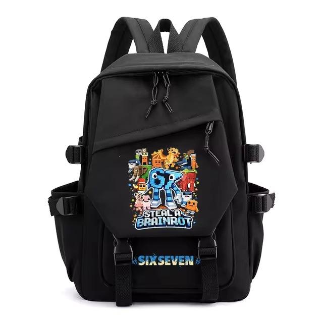 Number 67 Personality Backpack Youth School Bag Fashion Trend Personality School Bag Men And Women Backpack