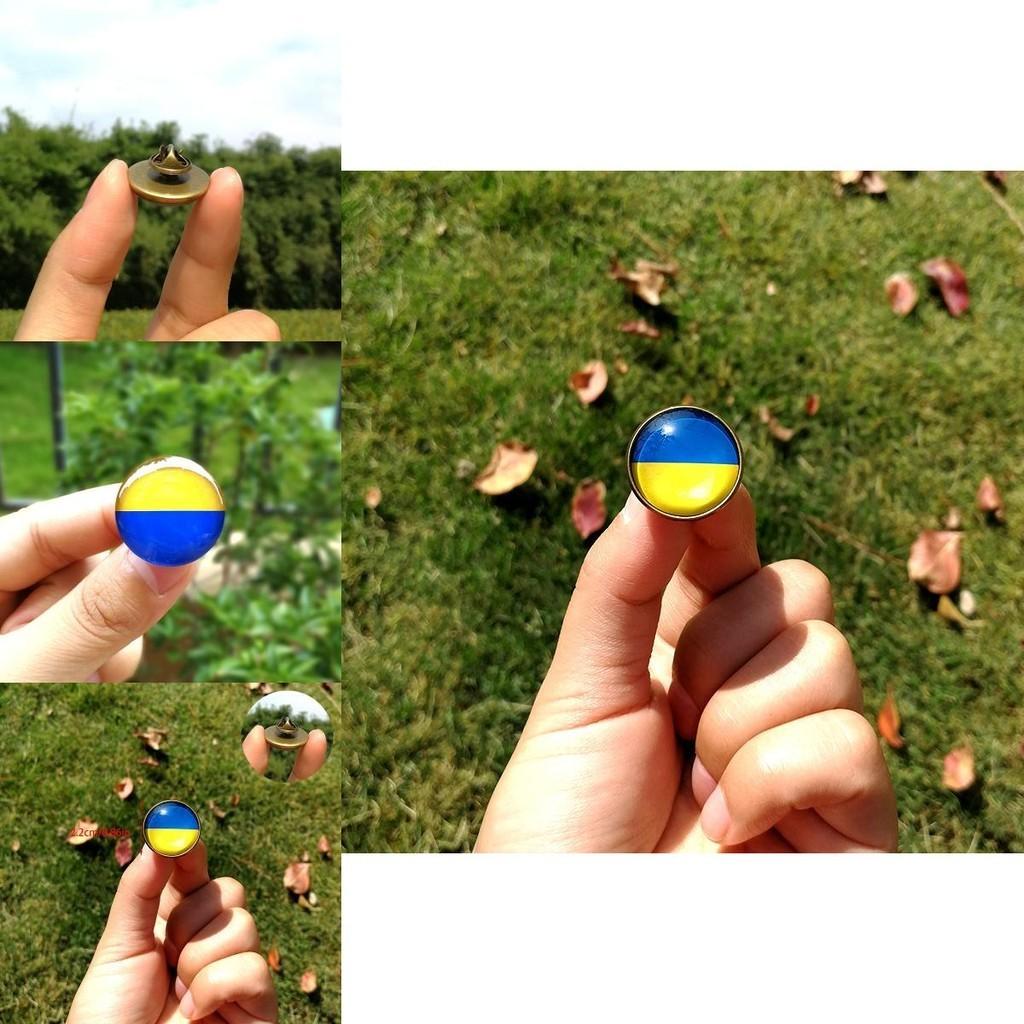 Stilvolle Ukraine Flagge Anstecknadel Brosche für Rucksäcke und Schultaschen
