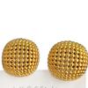 Doudou's Exquisite Hollow Sphere Gold Stud Earrings for Women - Niche Design, Luxurious and Bold Statement Ear Jewelry