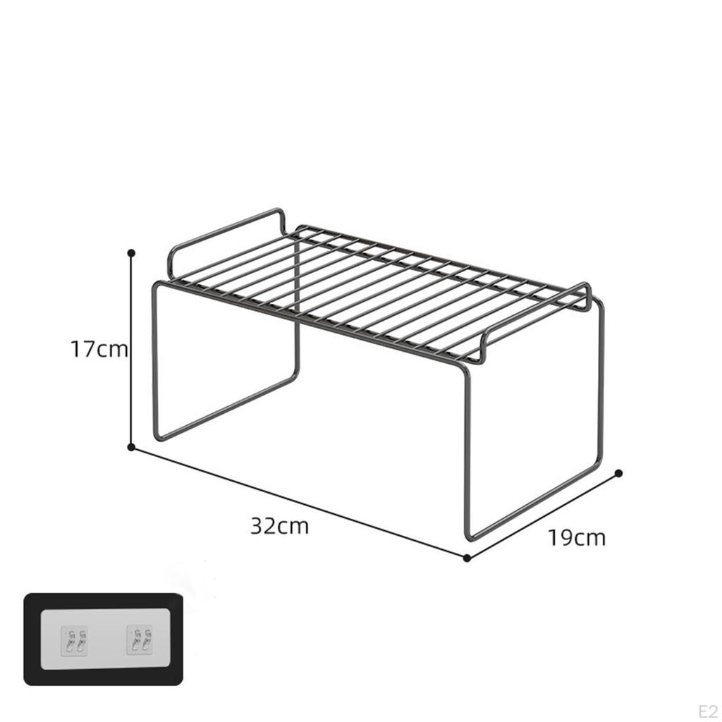 Rack Bathroom Non-Punching Iron Storage Sturdy Spice Closet Basket Organizer for