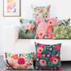 Decorative Cushion Covers Flower Floral Pillowcase Nordic Home Decor Living Room Hotel Sofa Seat Custom Throw Pillow Covers