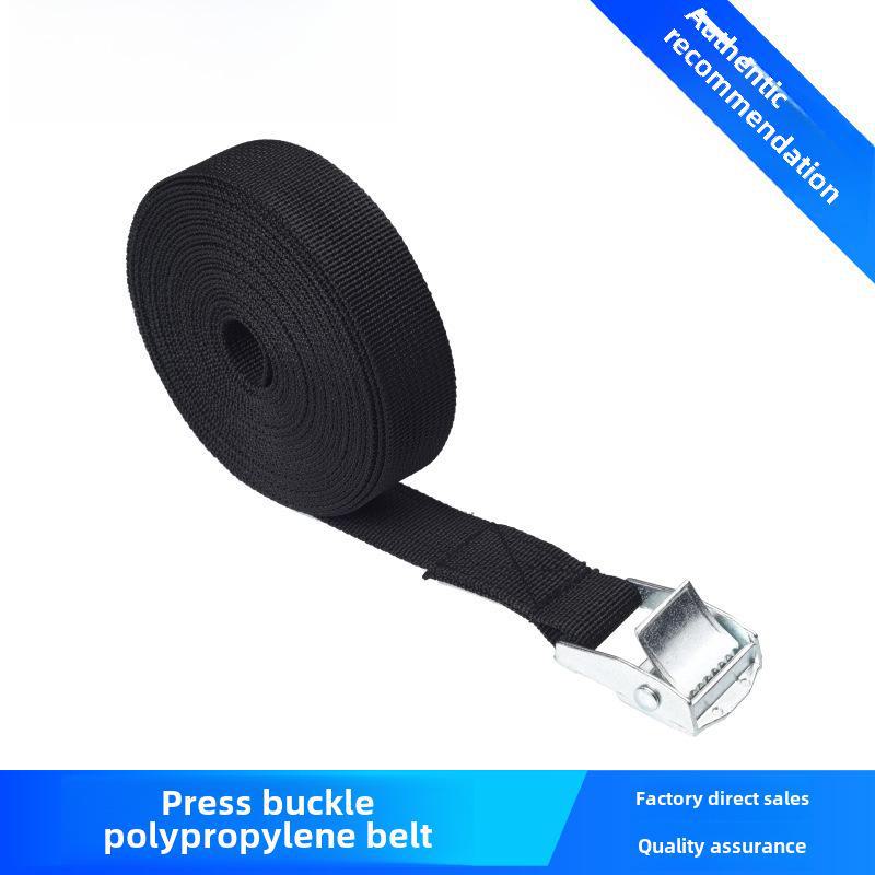 

Черный ремень из цинкового сплава с пряжкой для багажа с полипропиленовой проволокой для натяжения