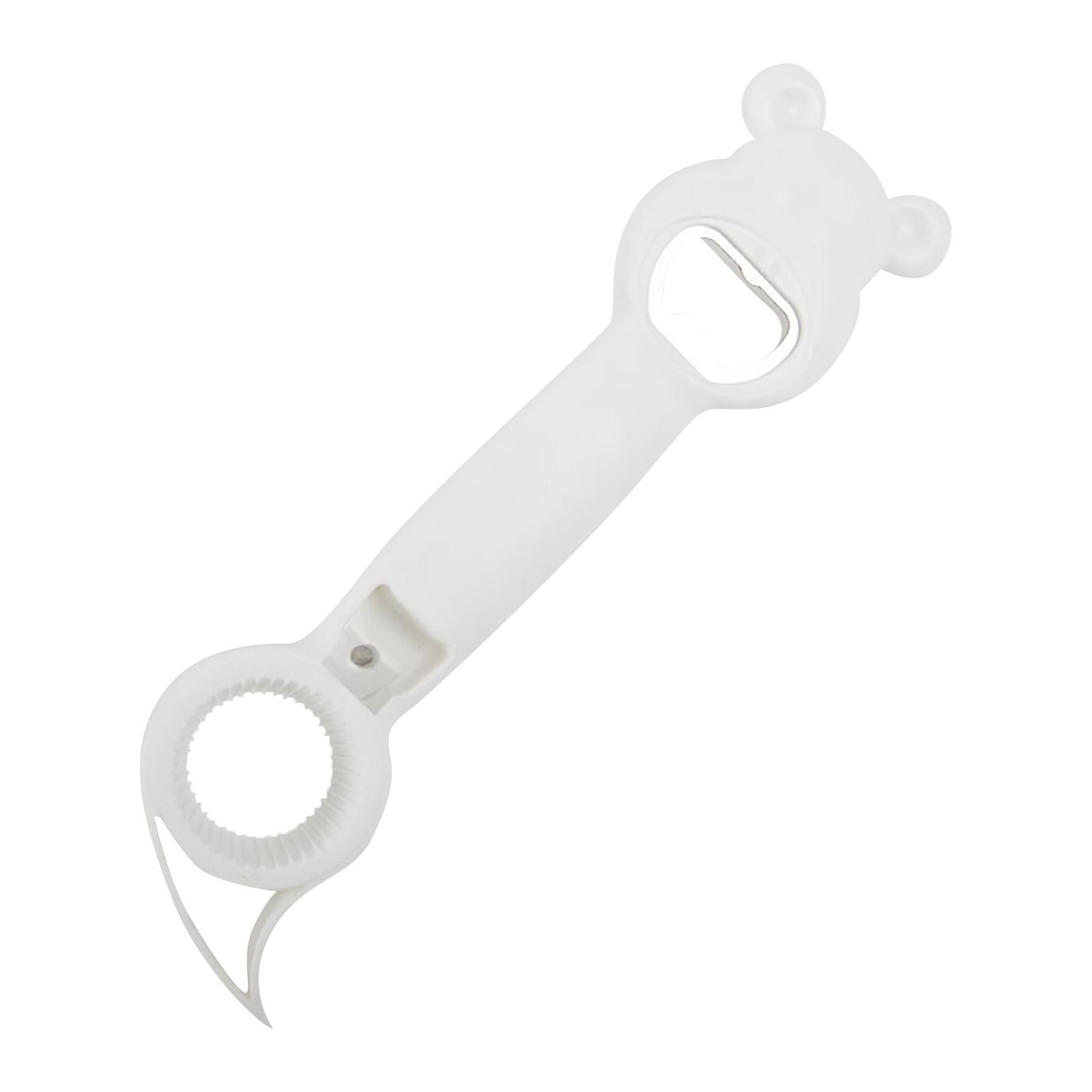 

Cute Bear Can Opener Kitchen Tools 4 In 1 Manual 4 In 1 Beer Bottle Opener Handheld Can Beer Opener One Size білий