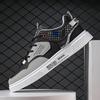 Fashion Men's Sports Shoes Casual Lightweight Leather Top Non-slip Breathable Lace-up Walking Men's Shoes Fitness Loafers