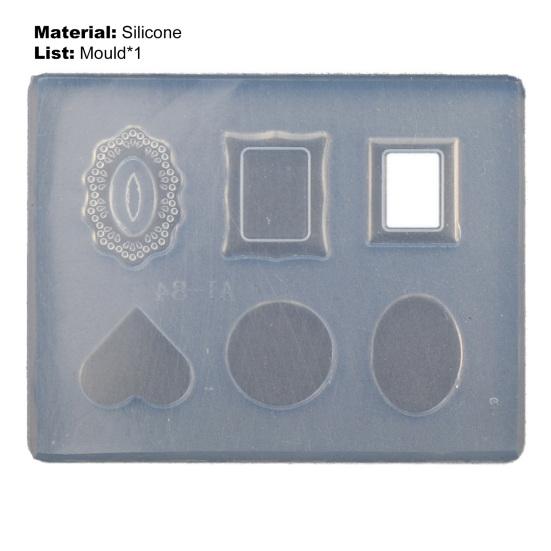 Nail Mold Heart-Shaped 3D Patterns Silicone Nail Art Silicone Mold DIY Craft Decoration Tools for Salon