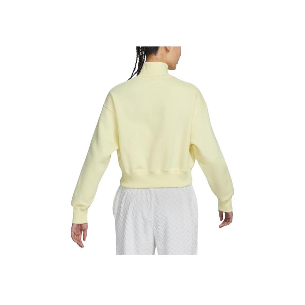 Nike Sports Stand Collar Training Casual Hoodie Women Hoodies Yellow DQ5768-706