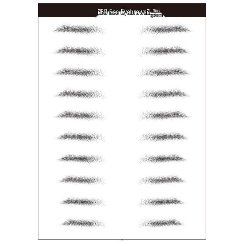 Zhengxiang 2025 Waterproof 6D Eyebrow Stickers - Realistic, Easy Makeup for a European, American, and Korean Style.