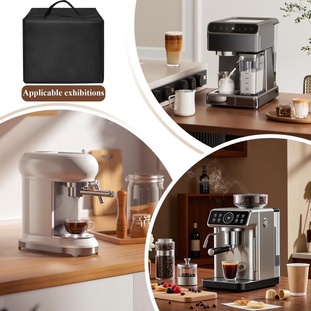 Dust Cover For Coffee Maker Waterproof Coffee Maker Protective Cover With Top Handle UV-Resistant Nylon Protector For Hotel