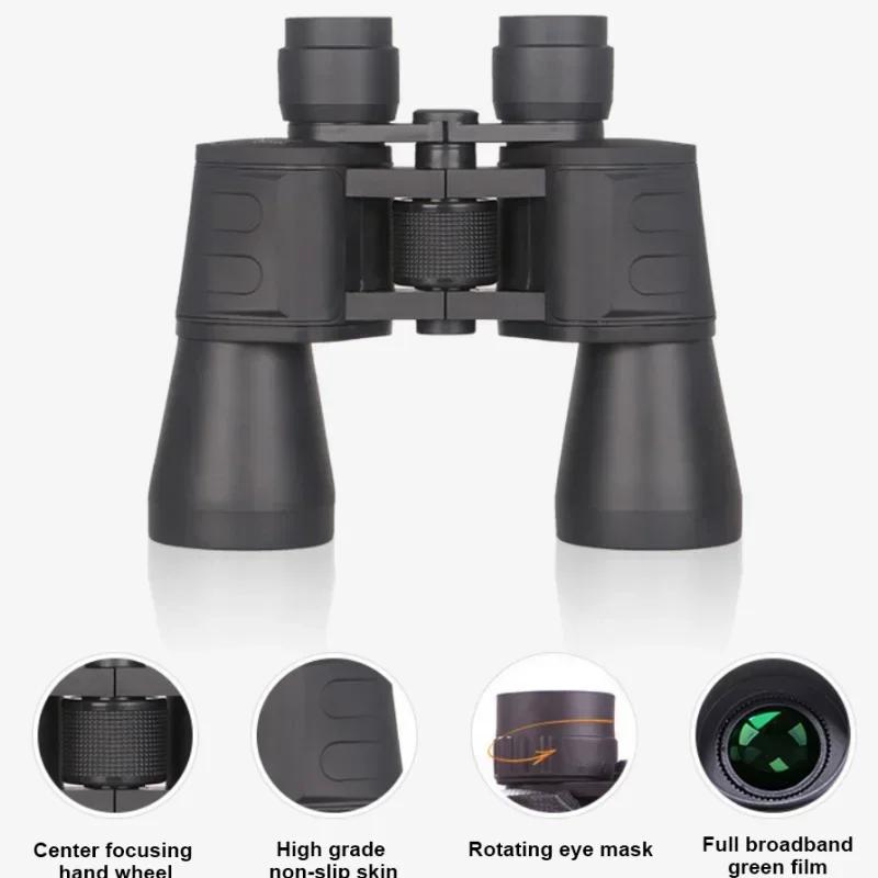 Professional Binoculars 20x50 Zoom Telescope HD Prism Glass Lens For Hunting Outdoor Camping Bird HD Watching Sports Concerts