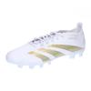 Adidas Predator League Soccer Unisex NIS11 Bézs Metál Méret cm HG/AG Stoplis cipő, Felnőtt, Lábbeli, Fehér/Arany Metál/Homoksárga (IF6381), 26.0