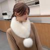 Furry Furs Warm Scarf for Winter Decorative Neck Gaiter Faux Furs Shawl Adult Teens Warm Neckwear Winter Thick Scarf