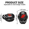 YOSRTER Push Start Button Cover Fit for Dodge Challenger Charger Durango Journey Aluminum Alloy Engine Start Stop Button Cover Protector for Dodge