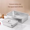 Lainuo Stainless Steel Rectangular Basin with Lid