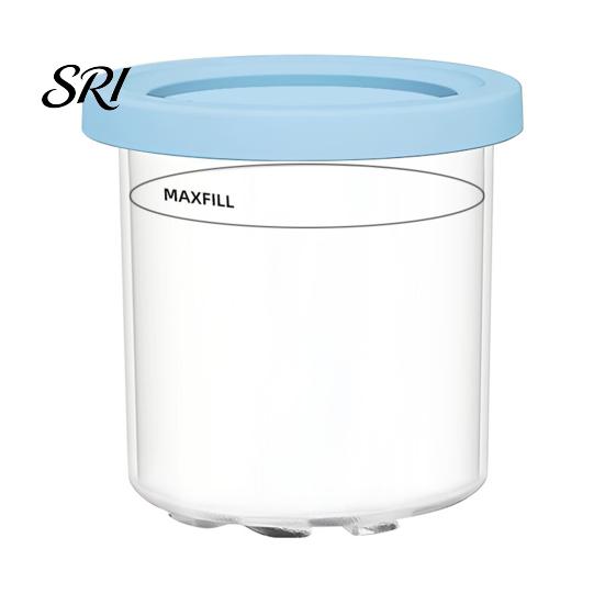 Tazza per Gelato NC300 Ninja Creami Compatibile con Serie NC299AM NC300s NC301 Contenitore Trasparente Ermetico Riutilizzabile Ricambio Lavabile in Lavastoviglie
