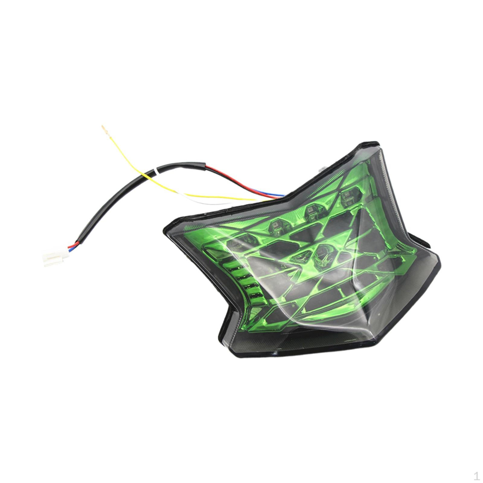 

Motorcycle Taillight Brake Turn Signal Light Assembly Sturdy Rear Repair Parts, Motorbike white shell