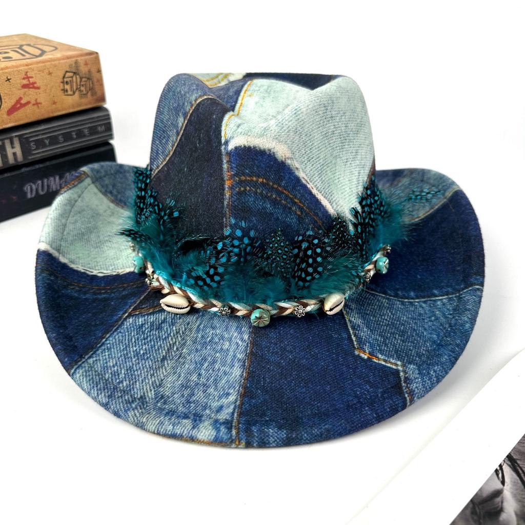 Western Retro Cowboy Hat Travel Vacation  Hot Sale Jazz Hat Ethnic Style Fashion Street Hat
