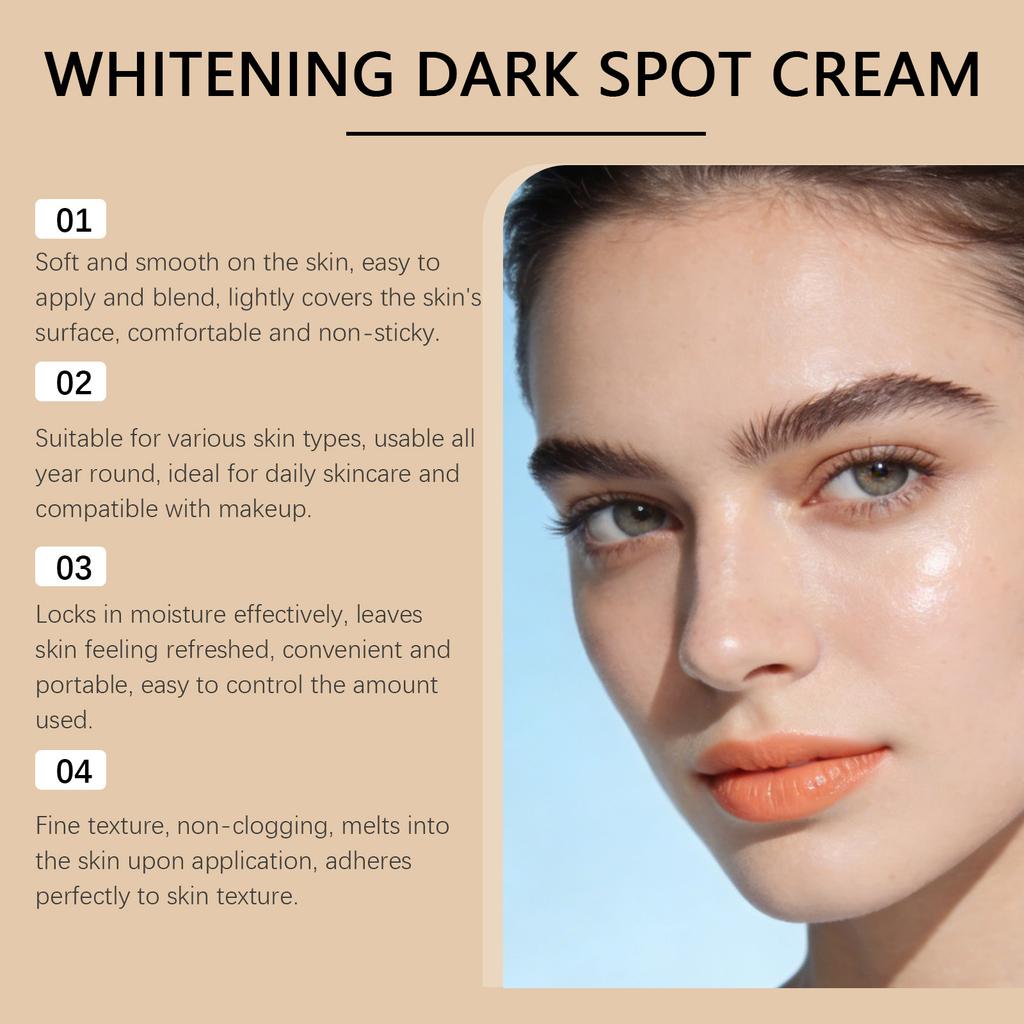 Whitening Dark Spot Cream Brighten and Even Skin Tone Facial Moisturizer for Skin Care 50g Skincare Treatment Cream