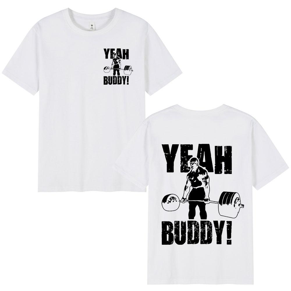 Ronnie Coleman Man T Shirt Yeah Buddy Gym Lightweight Baby Tee Shirt Men Clothing O-Neck Cotton Short Sleeve T-Shirts Streetwear