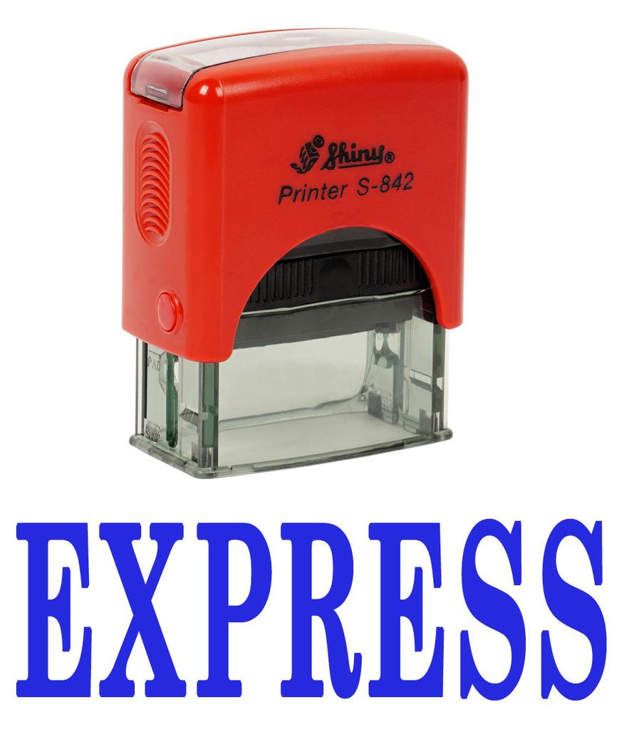 EXPRESS Self Inking Rubber Stamp Custom Shiny Office Stationary Stamp