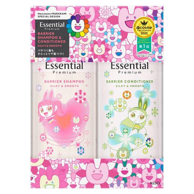 

Kao - Takashi Murakami Design Essential Premium Barrier Sill Key & Smooth Shampoo & Conditioner Set 1 set