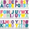 Chinco 232 Pcs 24 Sheets Large Letter Stickers 2.5 Inch Alphabet Letter Stickers Self Adhesive Stickers for Bulletin Board Classroom Window Door
