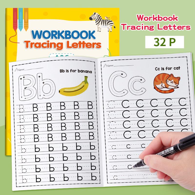 Cross-Border Letter Tracing Book for Kids: Early Education to Primary, Pinyin & Dot Matrix Practice for Kindergarten Students