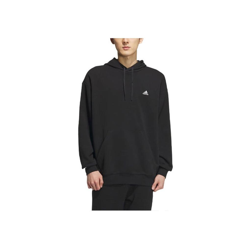 Adidas Logo Sweat Hoodie Unisex Hoodies Black IV7600
