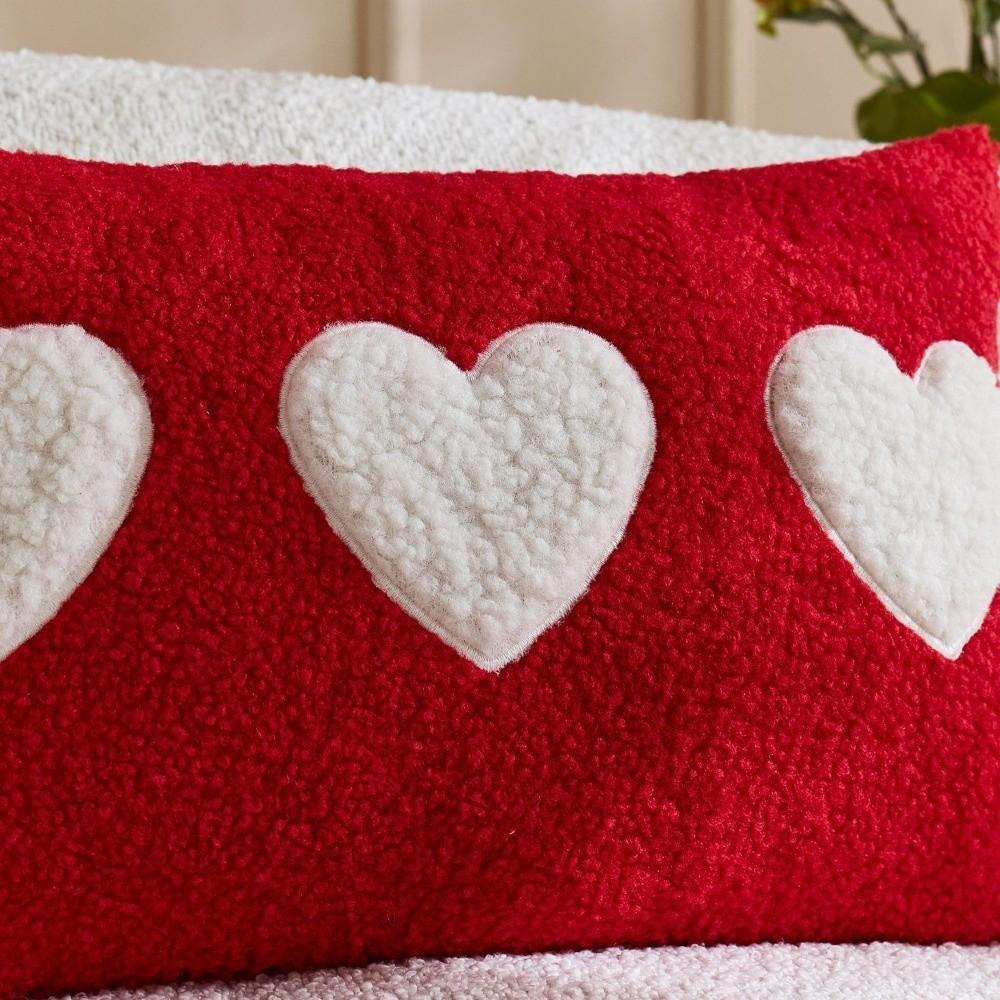30*50cm Valentine's Day Pillowcase Soft Concealed Zipper Love Pillowcase Decorative Detachable Pillow Towel Valentines Day
