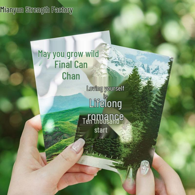 Spring Mountain Escape Postcard Set: 30 Sheets of Inspirational Scenery & Text