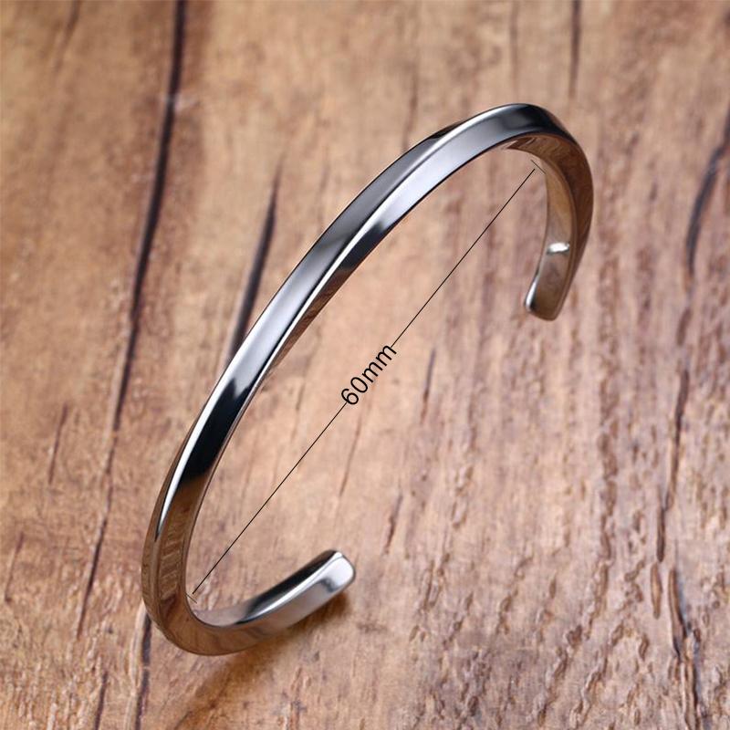 

Vnox Vintage Stainless Steel Bangle for Men Women Mobius Twisted Cuff Bracelet Unisex Jewelry