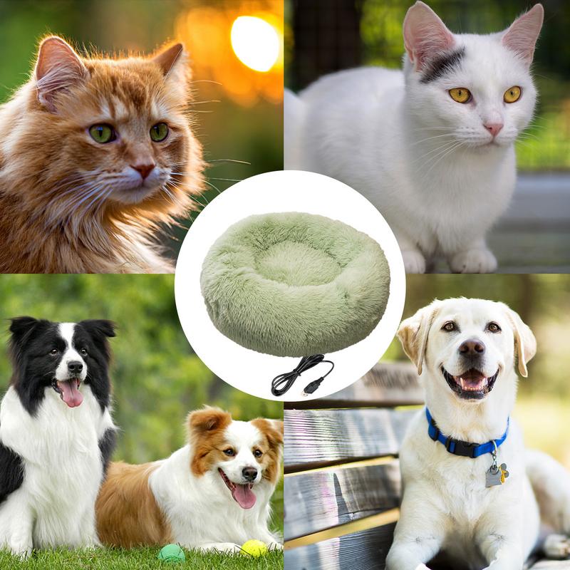 Elektrisch beheiztes Hundebett Weiche und bequeme Haustierheizkissen USB-Aufladung Katzenmatte Winter Warmes Indoor-Haustierbett Heiz-Haustierkissen