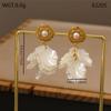Stainless Steel Cross Earrings: Light Luxury, High-End Design, Versatile Fashion, Niche Temperament