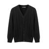 2025 New Autumn/Winter Men's Pure Cotton Cable Knit Cardigan: Youthful, Casual, V-Neck Sweater Coat, Thickened for Warmth.