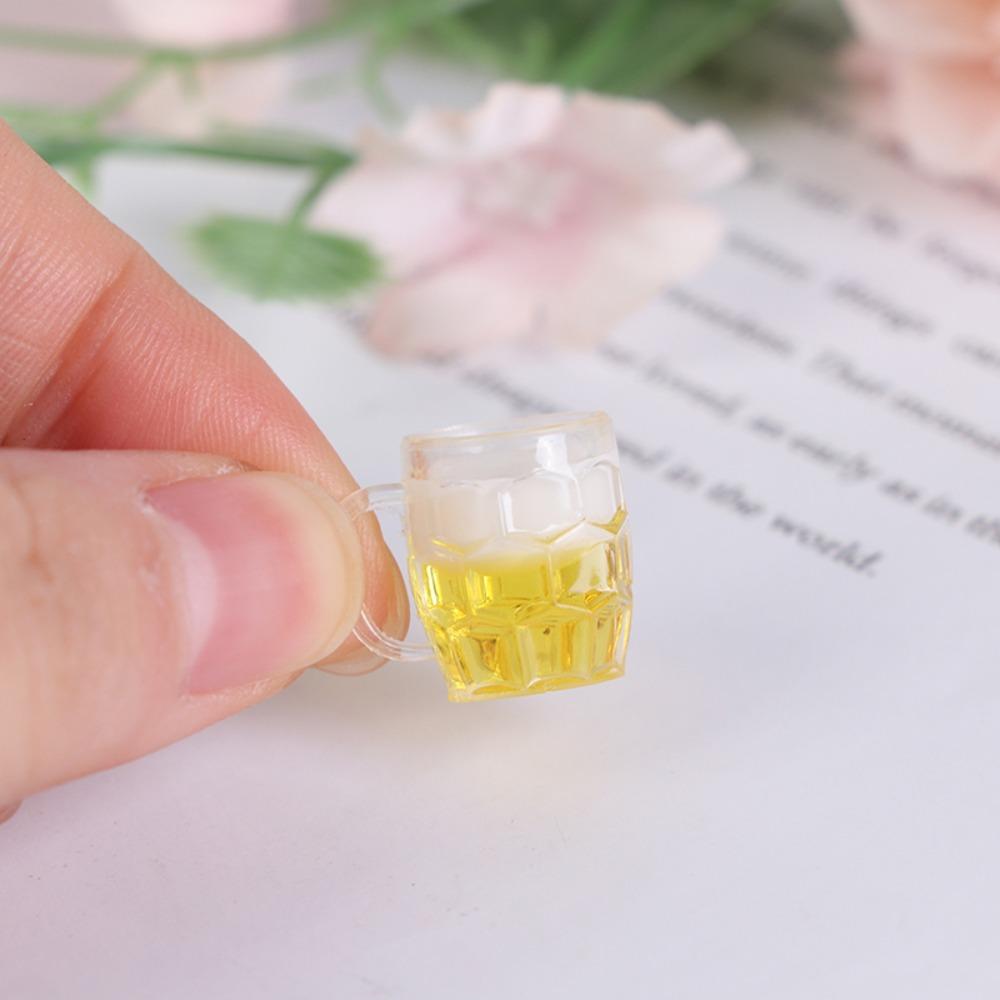 Miniature Scene Model Mini Lemon Cup Drinks Toy Mini Beer Mug Dollhouse Miniature Beer Cup