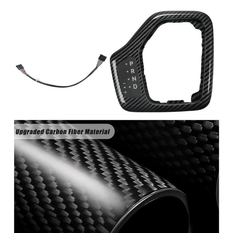 Car Replacement Shifting Lever Bezels Assembly With Integrated Wiring Harness Carbon Fiber Trim 5YD27XSAAA 5YD27LS5AA