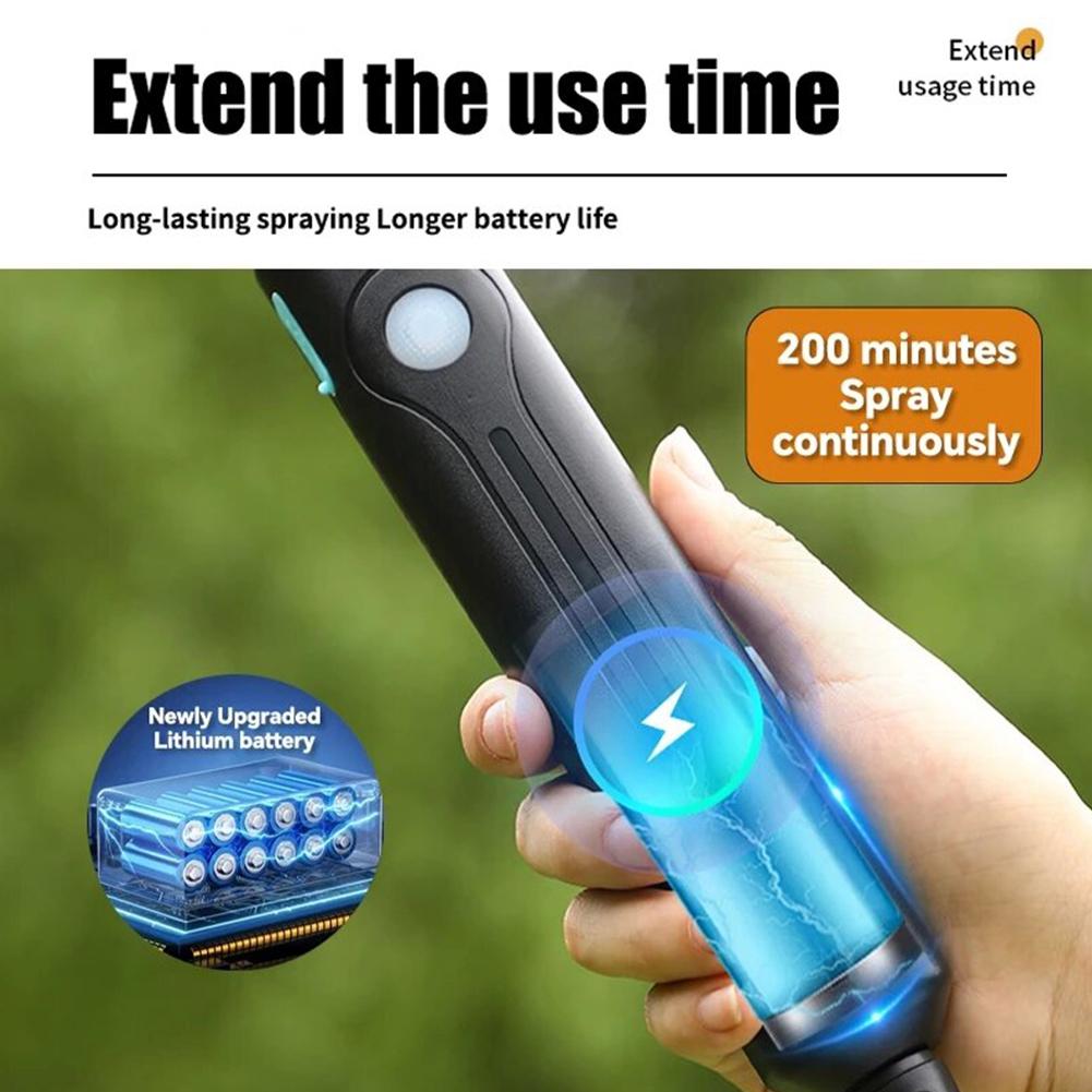 5/8L Battery Powered Sprayer with USB Rechargeable Handle and Retractable Wand Water Sprayer for Garden Lawn and Other Cleaning