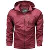 Jacke Herren Windbreaker Frühling und Herbst Technologie Drei-Schutz Jacke Lässig Locker Mit Kapuze Professionell Outdoor Winddichte Jacke