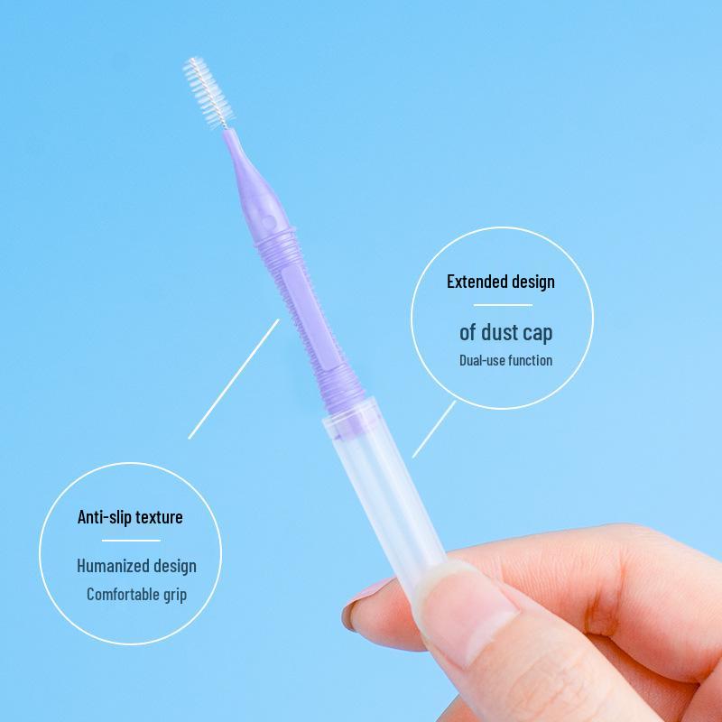 Yijie Super Fine Interdental Brush Kit for Adults - Orthodontic Teeth Gap Cleaning Tool (40 Pieces)