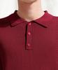 JEMUT Epic Like Linen Short Sleeve Collared Knit Deep Red Sokn2562