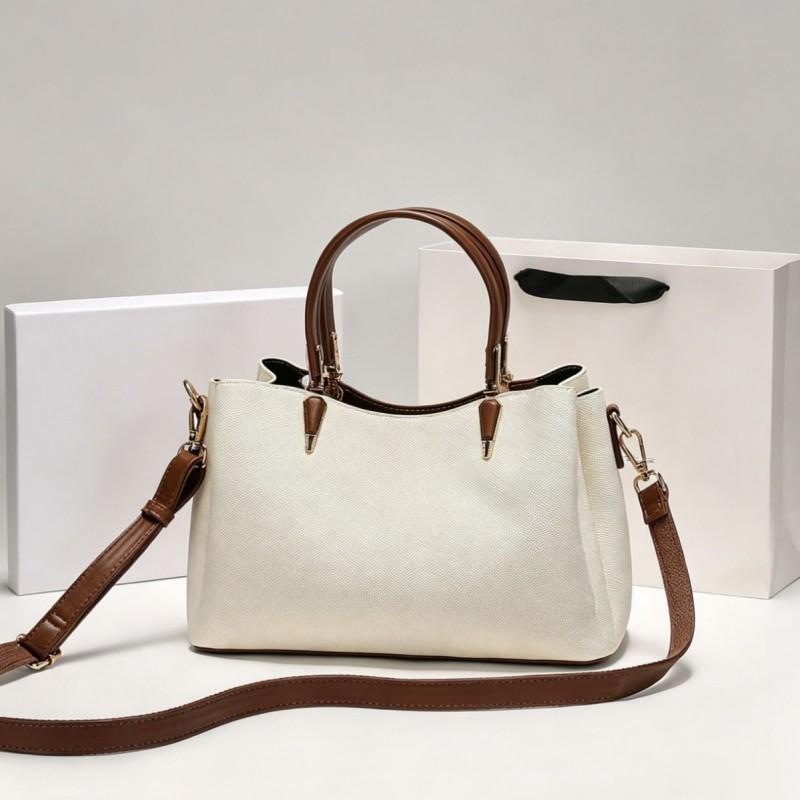Elegant Chinese Style Embroidered Tote Bag Women Office Commute Crossbody PU Shoulder