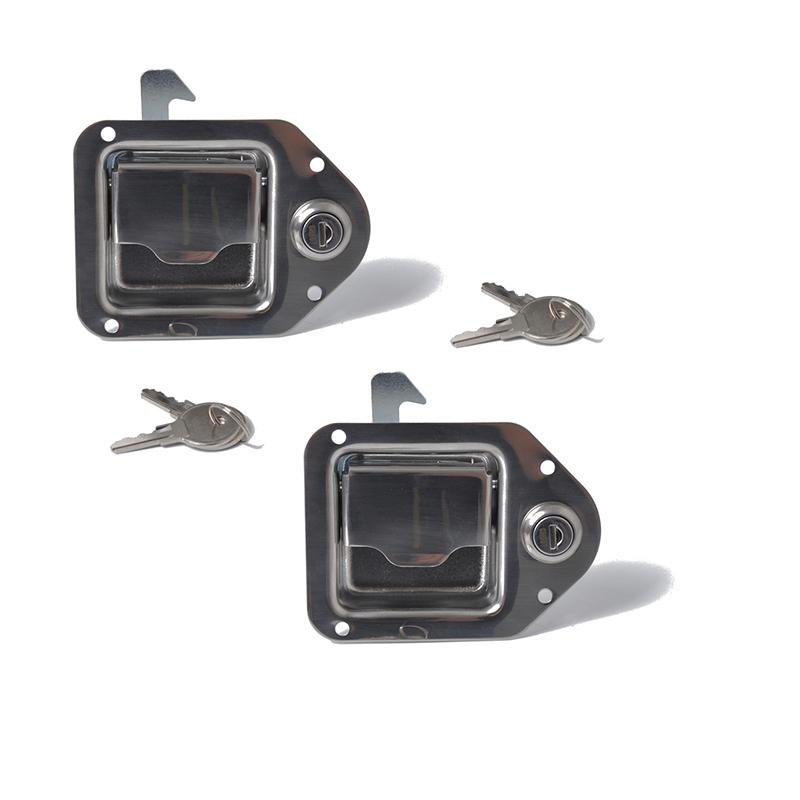 

Защелка дверного замка из нержавеющей стали с ручкой 110x83 мм, ящик для инструментов для грузовика, прицеп с ключом