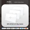 MOES Smart Glass Panel Switch Smart Life/Tuya App Multi-Control Association Voice Control with Alexa,Google Home,1/2/3/4 Gang