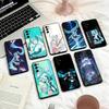 H-Hatsune Anime Miku  Phone Case For Samsung S25,24,23,22,30,21,10,9,Ultra,Plus,Lite,FE,4,5 G Soft Black Case
