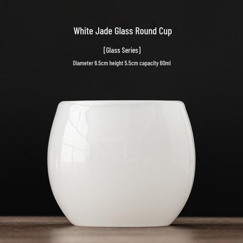 Shangqi White Jade Glazed Bamboo Joint Tea Cups