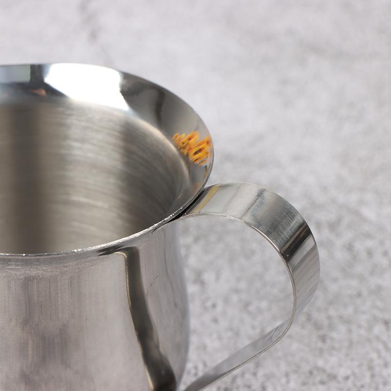 Edelstahl Kaffeemilch Aufschäumkrug Milchkännchen Taillenform Aufschäumer Tasse
